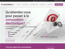 Tablet Screenshot of e-convocation.com